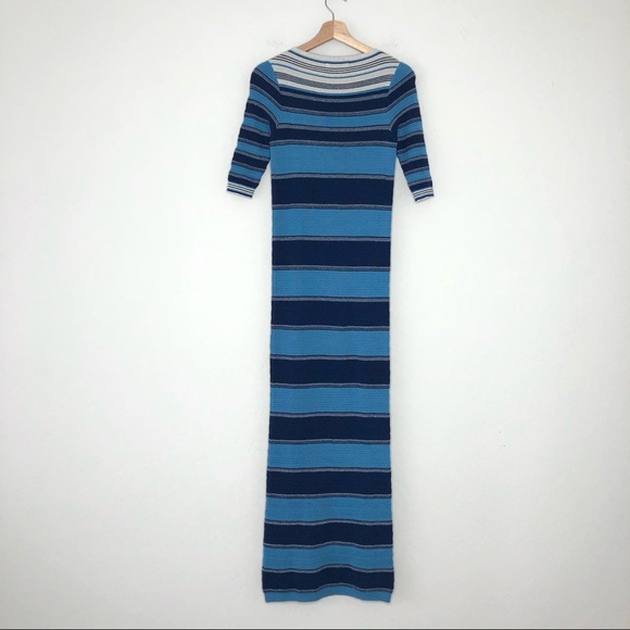 M.i.H. Gatineau Striped Merino Wool Blend Maxi Knit Dress - Picture 4 of 8